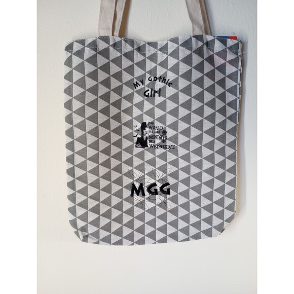 MGG My Gothic Girl Women's Shoulder Canvas Tote Bag Med. Geometric Pattern - Picture 6 of 8